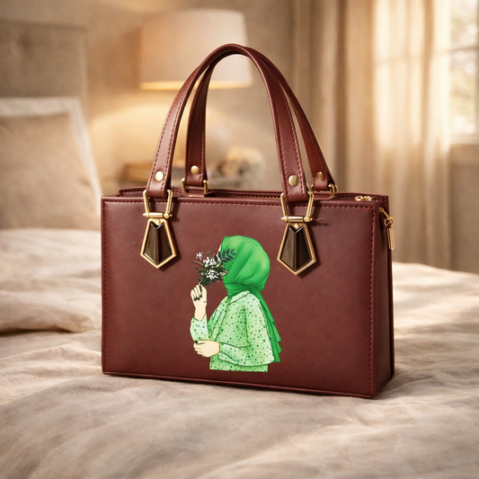 Aurelia Luxe Structured Tote – Classic Brown