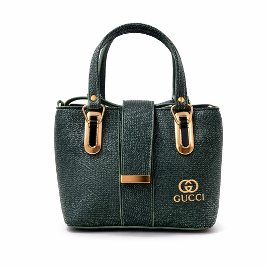 Luxury Olive Green Quilted Tote Bag