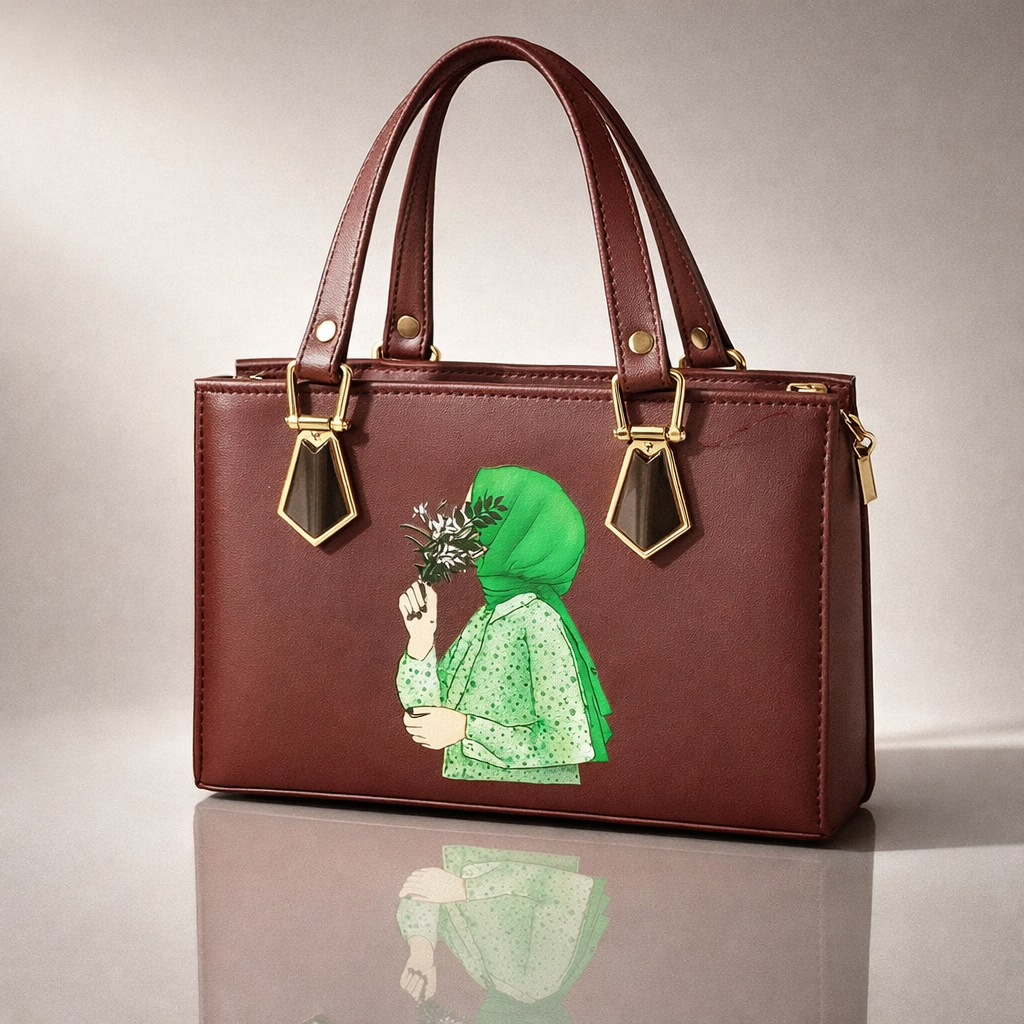 Aurelia Luxe Structured Tote – Classic Brown