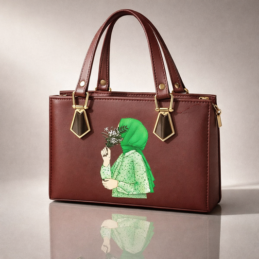 Aurelia Luxe Structured Tote – Classic Brown