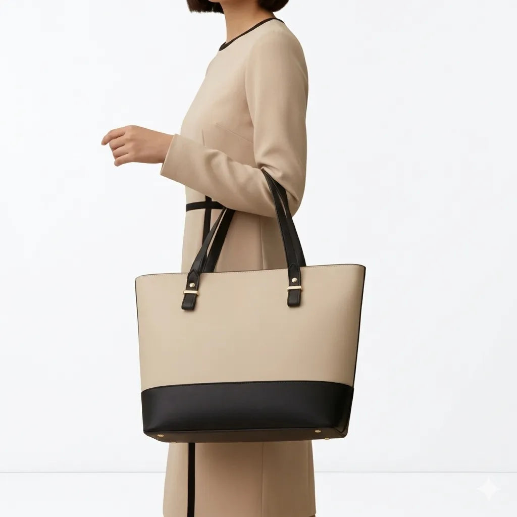 Women’s Luxury Tote Handbag 3-Pieces Set (B4U-1012)