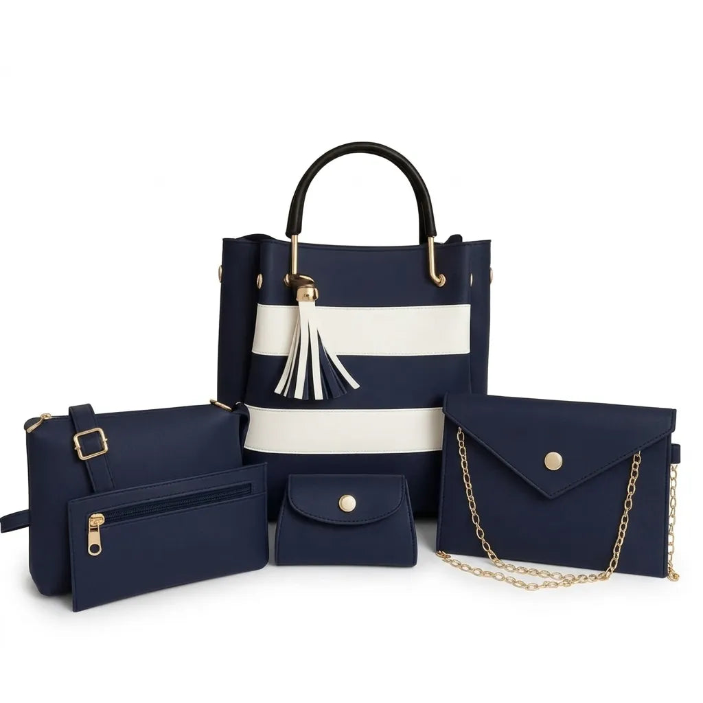 Trendy Women’s Handbag 5-Pieces Set (HSB-1020)