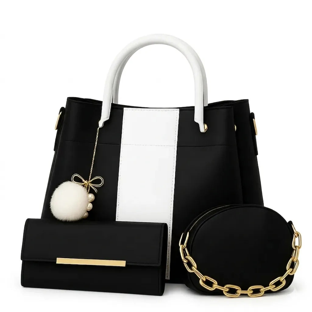 Luxury Women’s Handbag 3-Pieces Set (HSB-1018)