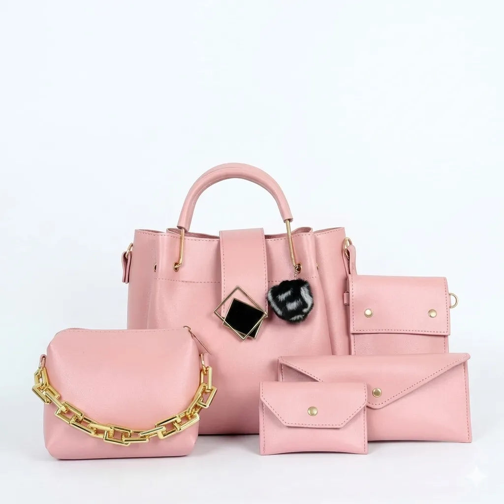 Women's Handbag 5-Pieces Set (B4U-1017)
