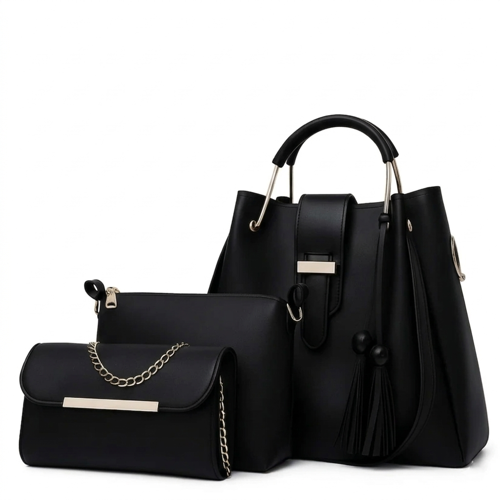 Elegant Women’s Handbag 3-Pieces Set (HSB-1015)