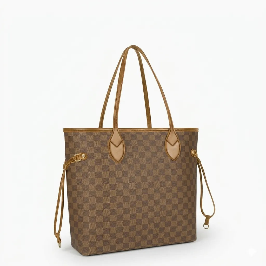 Classic Checkered Tote Bag (B4U-1004)