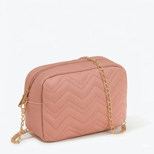 Women's Quilted Chain Crossbody Bag (B4U-1018)