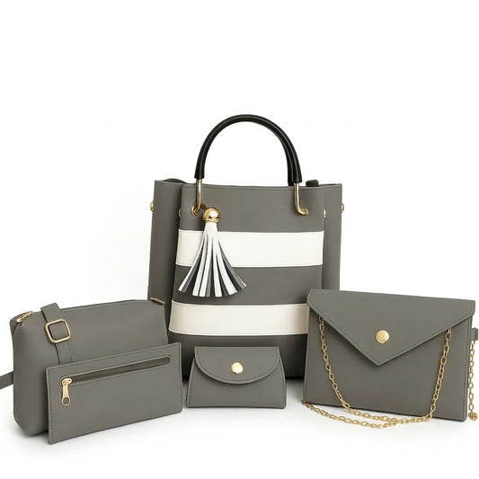 Trendy Women’s Handbag 5-Pieces Set (HSB-1020)