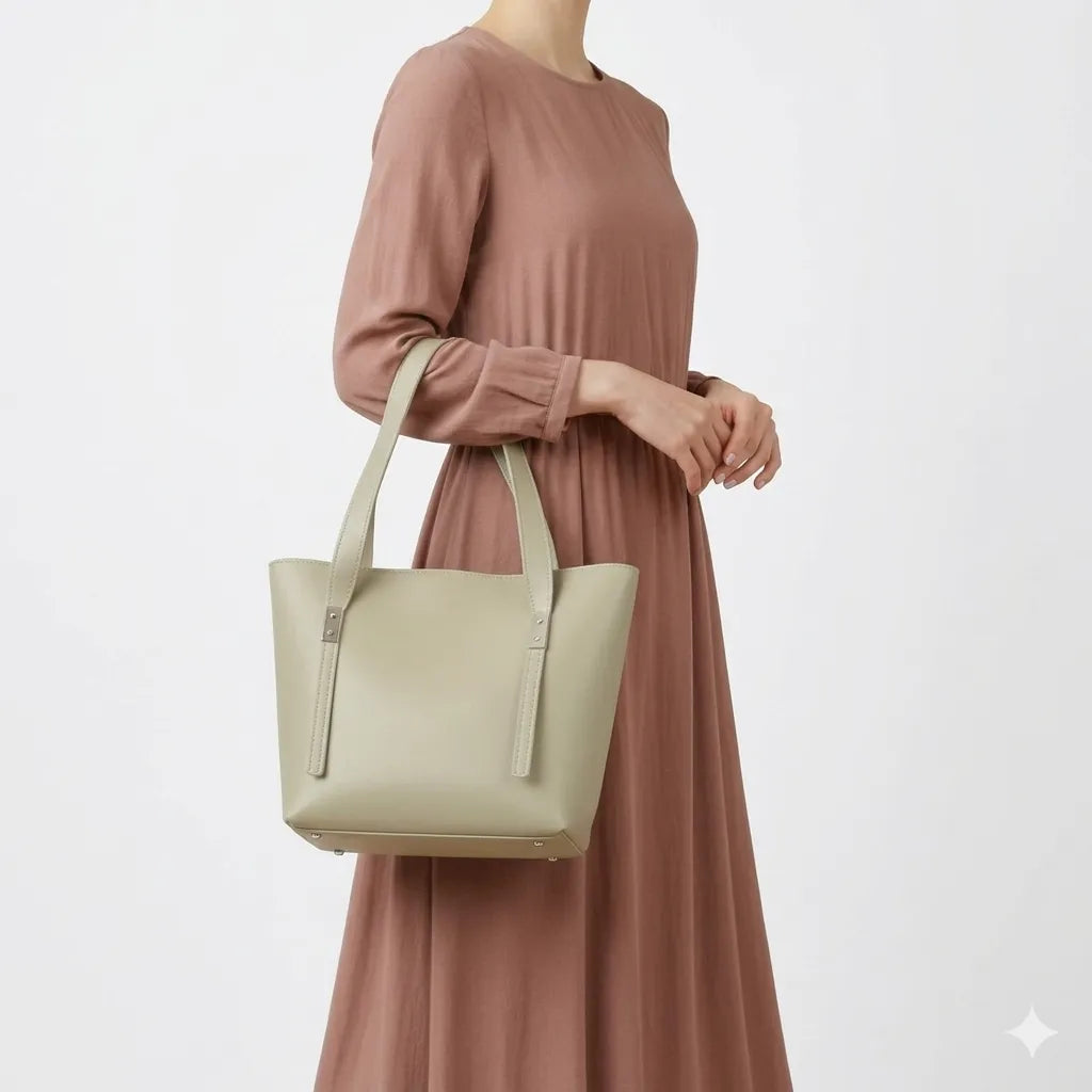 Women's Minimalist Tote Bag 3-Piece Set (B4U-1015)