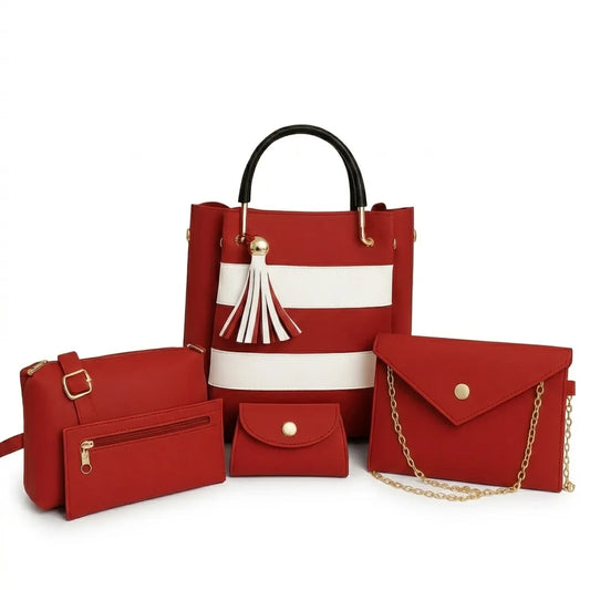 Trendy Women’s Handbag 5-Pieces Set (HSB-1020)