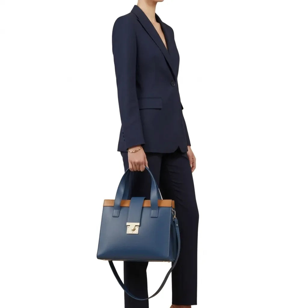 Luxury Women’s Tote Bag with Shoulder Strap 2-Pieces Set (HSB-1005)