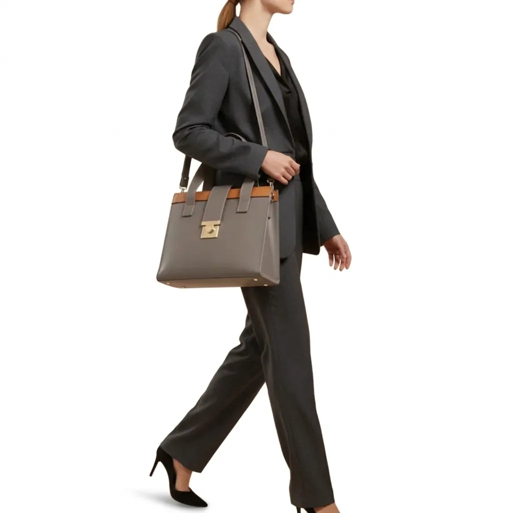 Luxury Women’s Tote Bag with Shoulder Strap 2-Pieces Set (HSB-1005)