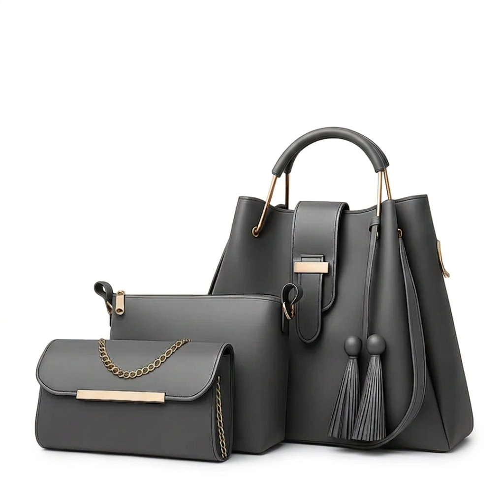 Elegant Women’s Handbag 3-Pieces Set (HSB-1015)
