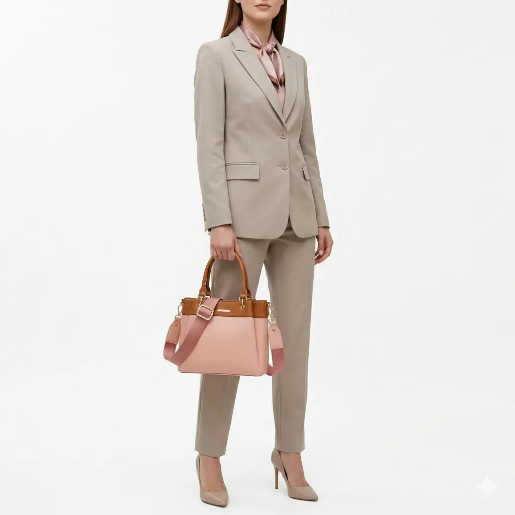 Women’s Luxury Handbag with Shoulder Strap (HSB-1004)