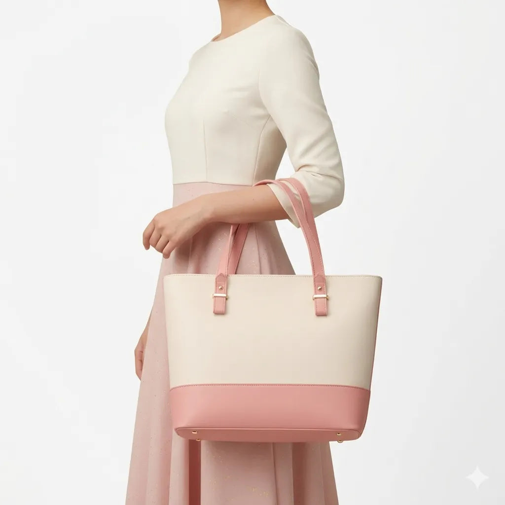 Women’s Luxury Tote Handbag 3-Pieces Set (B4U-1012)