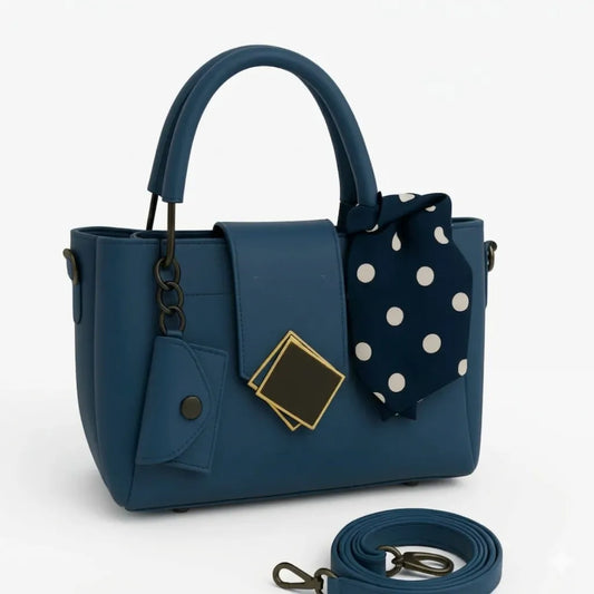 Elegant Women’s Handbag with Scarf & Shoulder Strap (HSB-1002)