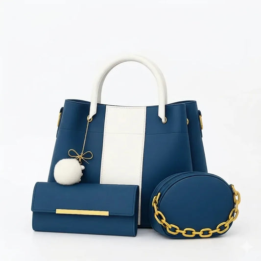 Luxury Women’s Handbag 3-Pieces Set (HSB-1018)