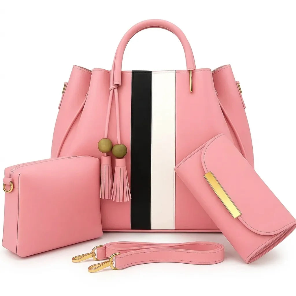 Luxury Women's Handbag 3-Pieces Set (HSB-1009)