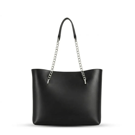 Classic Chain Strap Leather Tote Bag (B4U-1001)
